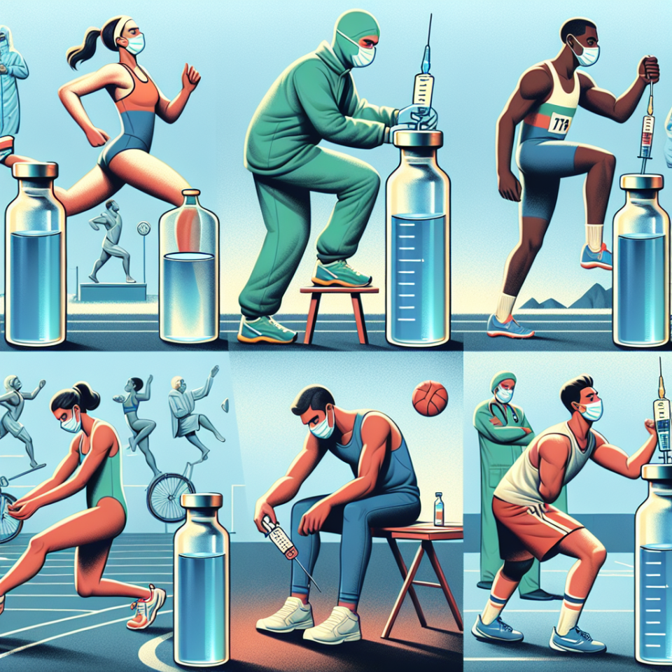 Utilizzo dell'acqua battericida per iniezioni nel recupero muscolare degli atleti